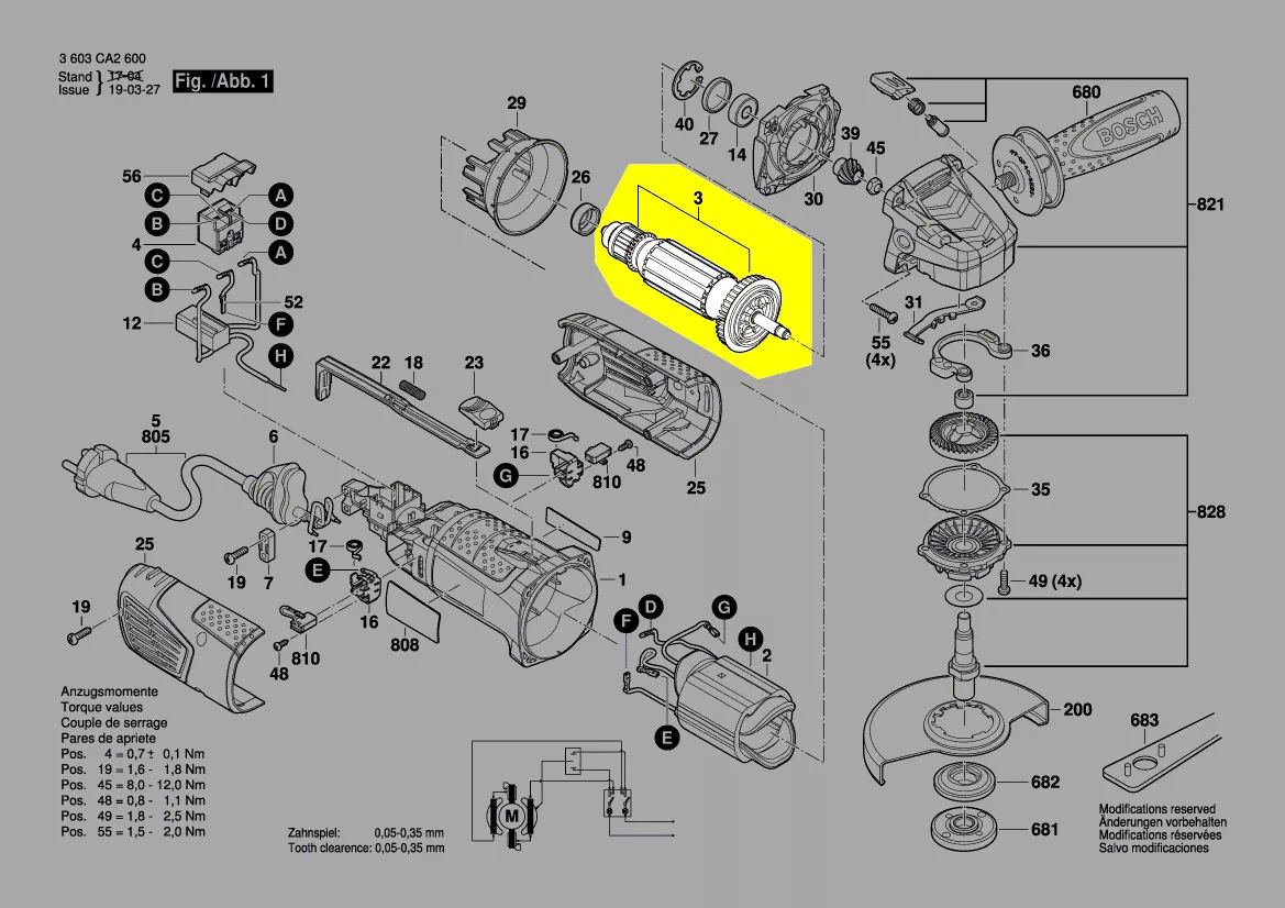 Induit réf. 2 609 006 965 Bosch